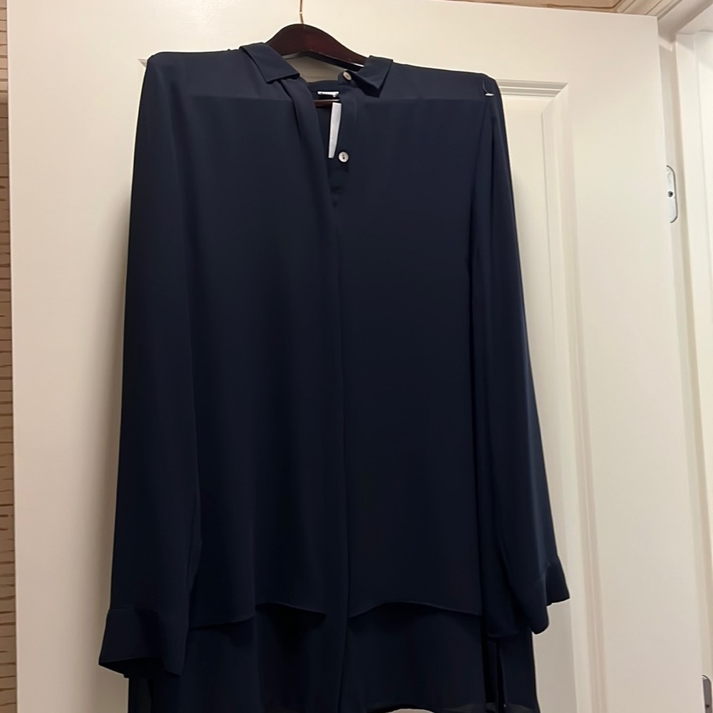 J Jill Women Button Down Tunic Collared Tunic Blouse Size Large Tall